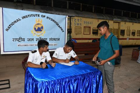 RECEIVING AGNIVEER (HY) TRAINEES AT MADGAON RAILWAY STATION